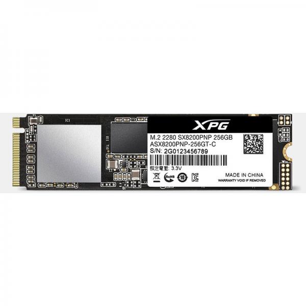 Adata XPG SX8200 Pro 256GB 3D NAND M.2 NVMe Internal SSD (ASX8200PNP-256GT-C)