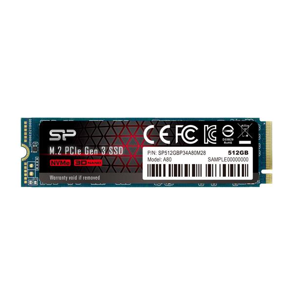 Silicon Power P34A80 512GB M.2 NVMe Internal SSD