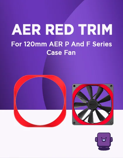NZXT Aer Red Trim For 120mm AER P and F Series Case Fan
