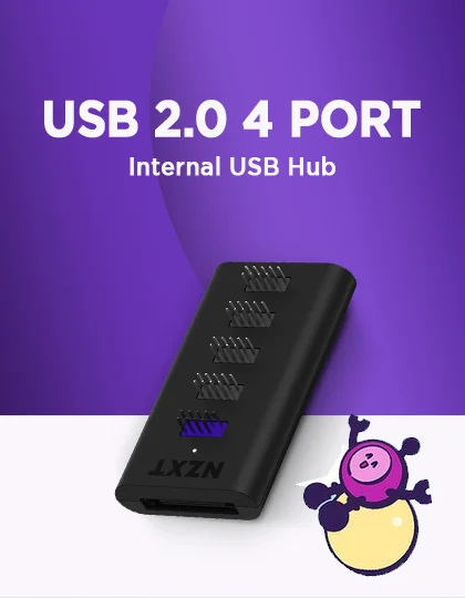 NZXT USB 2.0 4 Port Internal USB Hub