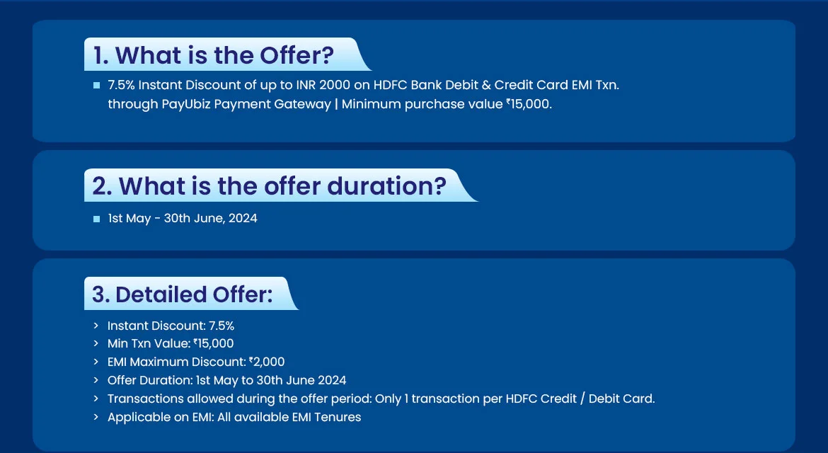 HDFC bank Offer